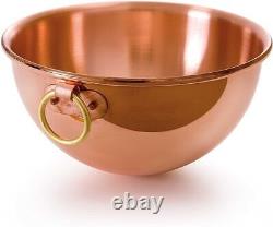 M'Passion Copper Egg White Beating Bowl With Ring And Stainless Steel Support