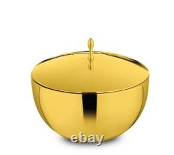 Majestic High Grade Stainless Steel Gold PVD Coating Double Wall Bowl with Lid