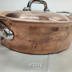 Mauviel Copper pan WithLid & Cast Stainless Steel Handles