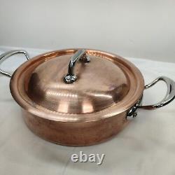 Mauviel Copper pan WithLid & Cast Stainless Steel Handles