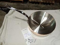 Mauviel M'150S 1.5mm Copper Sautepan With Cast Stainless Steel Handle, 3.4-Qt