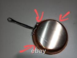 Mauviel M'6S 2.7mm Copper Frying Pan With Cast Stainless Steel Handle, 7.9-in