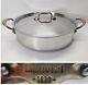 Mauviel M'cook B 5-ply Rondeau With Curved Lid, Brass Handles 3.2-qt Made France