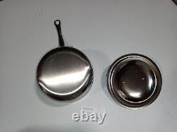 Mauviel M'Cook 2.6mm Sauce Pan With Lid & Cast Stainless Steel Handles, 1.2-Qt