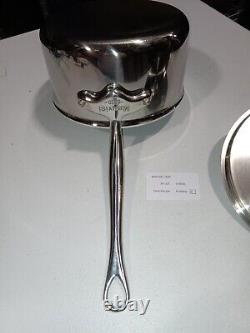 Mauviel M'Cook 2.6mm Sauce Pan With Lid & Cast Stainless Steel Handles, 1.8-Qt
