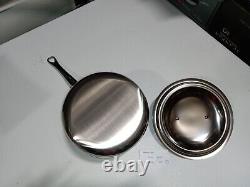 Mauviel M'Cook 2.6mm Sauce Pan With Lid & Cast Stainless Steel Handles, 2.6-Qt
