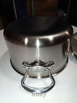Mauviel M'Cook 2.6mm Stewpan With Lid & Cast Stainless Steel Handles, 6.2-Qt