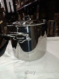 Mauviel M'Cook 2.6mm Stockpot With Lid & Cast Stainless Steel Handles, 9.7-Qt