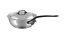 Mauviel M'cook Ci Curved Splayed Saute Pan With Lid And Cast Iron Handle, 3.4-qt