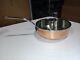 Mauviel M'triply S Copper Saute Pan Withlid & Cast Stainless Steel Handles, 3.2-qt