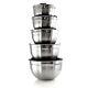 Megachef 5 Piece Multipurpose Stackable Mixing Bowl Set With Lids