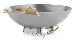 Michael Aram Calla Lily Large Stainless Steel Bowl 10.5 123206 New