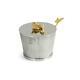 Michael Aram Ivy & Oak Hand Textured Stainless Steel Pot With Spoon 123514