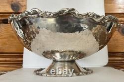 Michael Aram LARGE Centerpiece Bowl Footed pedestal RARE Unique hammered