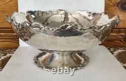 Michael Aram LARGE Centerpiece Bowl Footed pedestal RARE Unique hammered