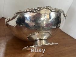 Michael Aram LARGE Centerpiece Bowl Footed pedestal RARE Unique hammered