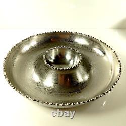 Michael Aram Molten Frost Chip & Dip Platter Silver Item # 143379 New in Box