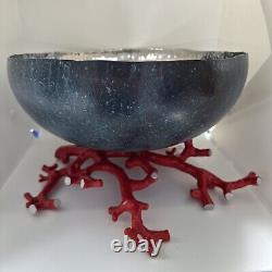 Michael Aram Ocean Coral Reef Bowl Large. Faux Painted Sea On the Outside