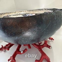 Michael Aram Ocean Coral Reef Bowl Large. Faux Painted Sea On the Outside