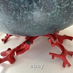 Michael Aram Ocean Coral Reef Bowl Large. Faux Painted Sea On the Outside