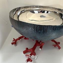 Michael Aram Ocean Coral Reef Bowl Large. Faux Painted Sea On the Outside