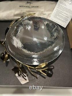 Michael Aram Olive Branch 8 Diameter Serving Bowl NIB