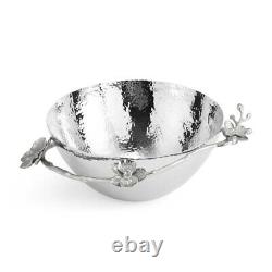 Michael Aram White Orchid Medium 9 Stainless Steel Decorative Bowl $265 MSRP