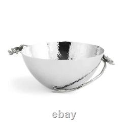 Michael Aram White Orchid Medium 9 Stainless Steel Decorative Bowl $265 MSRP