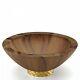Michael Wainwright Truro Decorative Centerpiece Large Bowl, Wood/stainless Steel