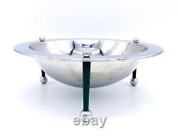 Mid Century Italian Lauffer Collection by Towle Stainless 18/10 Bowl Green Feet