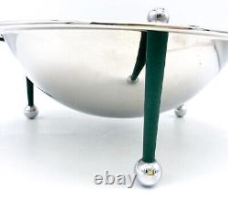 Mid Century Italian Lauffer Collection by Towle Stainless 18/10 Bowl Green Feet