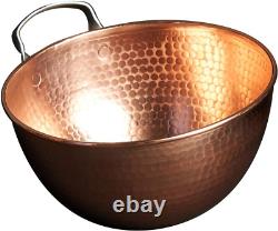 Mixing Bowl 5 Quart Capacity, 12-Inch Diameter Ergonomic Stainless Steel Han