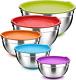 Mixing Bowl, Homikit Stainless Steel Salad Bowls With Airtight Lids (set Of 5)