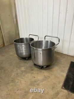 Mixing Bowls / Dump Totes Stainless Steel 2qty