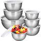 Mixing Bowls Set Of 7, Aikiw Stainless Steel Mixing Bowls With Lids, Size 7,3.5