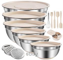 Mixing Bowls with Airtight Lids Set 20PCS Stainless Steel Kitchen Gadget Set w