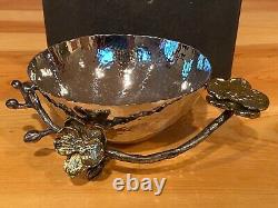 NWB Michael Aram White Orchid Gold Nut Bowl Neiman Marcus #111907