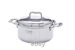 New 360 Cookware 6-Piece Stainless Steel Cookware Set