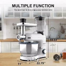 New 6.5QT 850W Power Electric Countertop Stand Mixer Stainless Steel Mixing Bowl