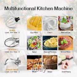 New 6.5QT 850W Power Electric Countertop Stand Mixer Stainless Steel Mixing Bowl