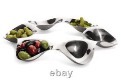 New! Genuine Alessi TK03 Super Star Six-Section Candy / Hors-d'oeuvre Bowl