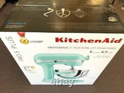 New KitchenAid KV25G0X Professional 5 Plus 5qt Stand Mixer Ice Blue