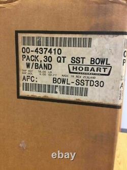 New Oem 437410 Hobart 30 Qt Stainless Steel Bowl