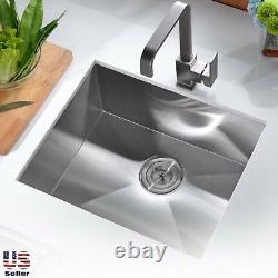 New Topmount / Undermount Stainless Steel Single Bowl Kitchen Sink Assorted Size