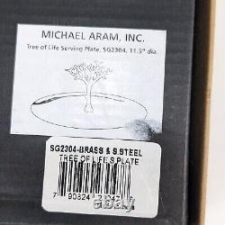 New in Box Michael Aram Tree of Life Serving Plate Platter 11.5