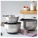 Pampered Chef Stainless Steel Mixing Bowl Set, Free Shipping