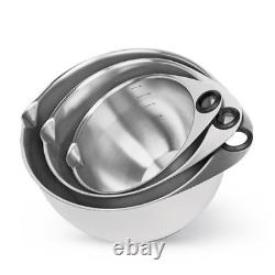 Pampered Chef Stainless Steel Mixing Bowl Set Free shipping