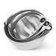 Pampered Chef Stainless Steel Mixing Bowl Set/lids