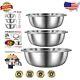 Polished Stainless Steel Mixing Bowls Set For All Your Cooking Needs 13-20 Qt