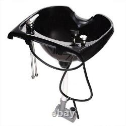 Portable Shampoo Basin Sink Barber Height Adjustable Salon Hair Treatment Bowl
